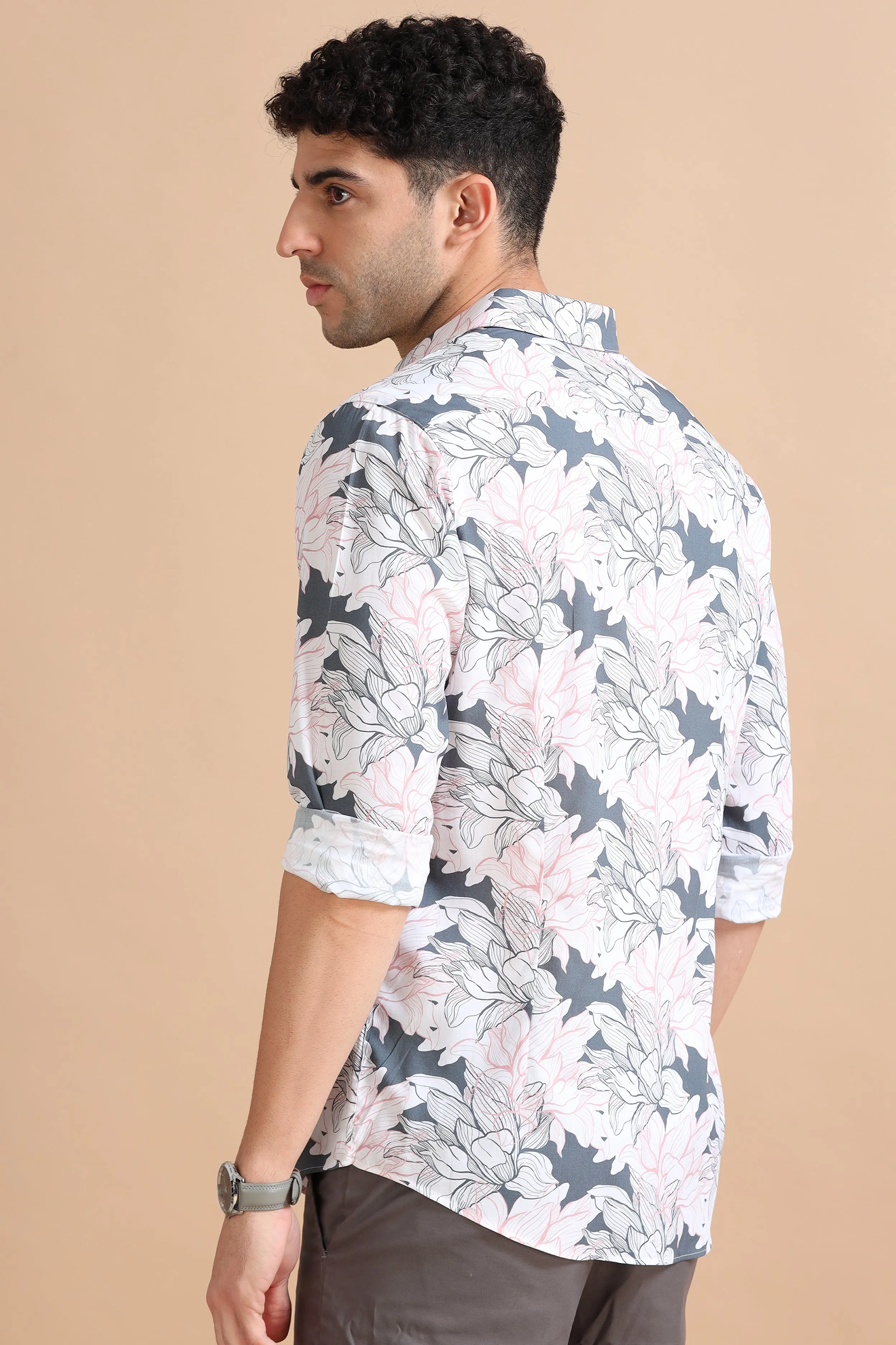 Petal Panorama Print Shirt