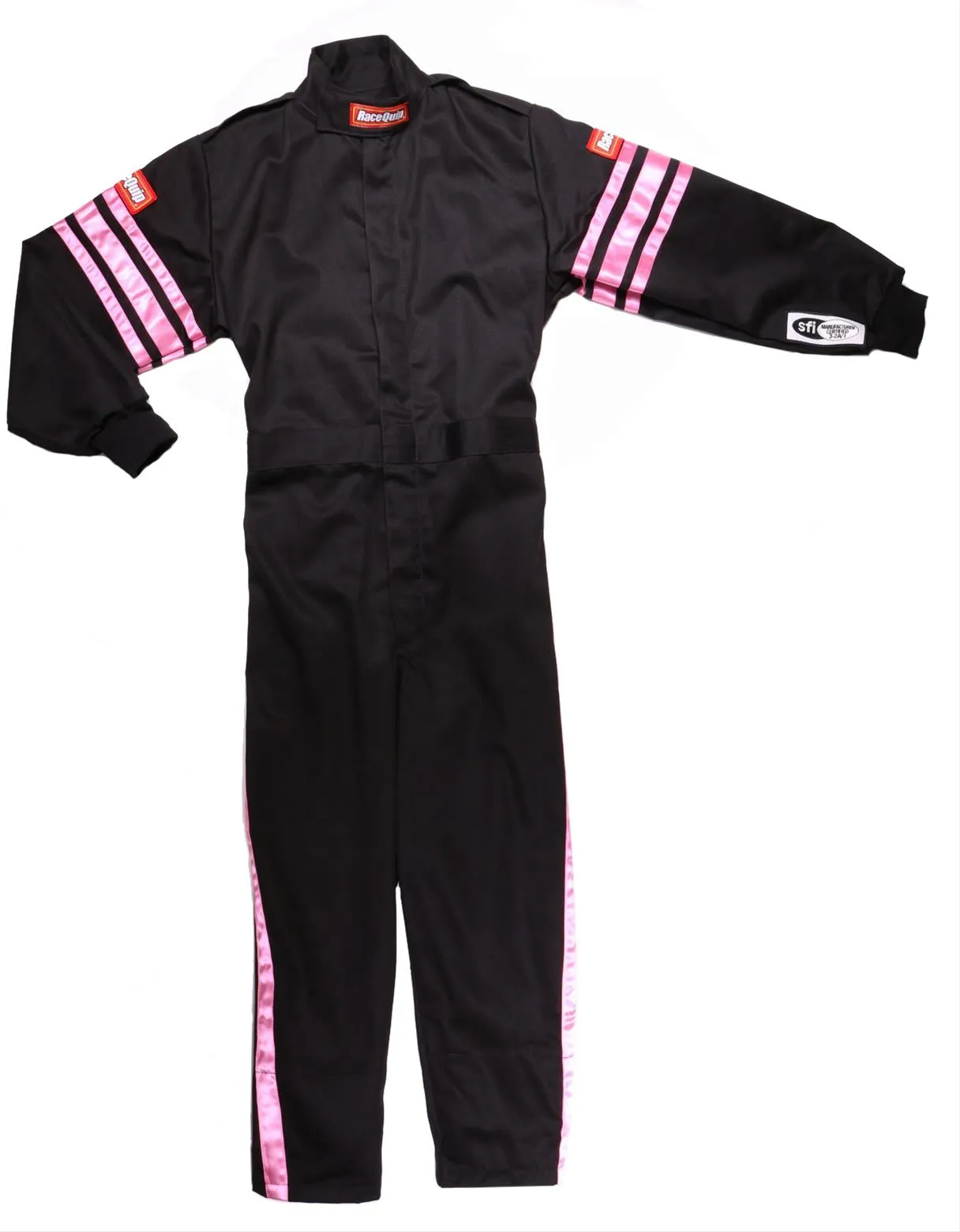 RaceQuip SFI-1 Pro-1 Kids Fire Suits [SFI 3.2A/1] One Piece Single Layer - Purple/Green/Pink/Black