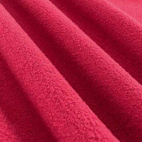 Red Texture Shag Fleece Home Decorating Fabric