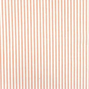 Rose-Beige-White Stripe Stretch Cotton Broadcloth Woven Fabric