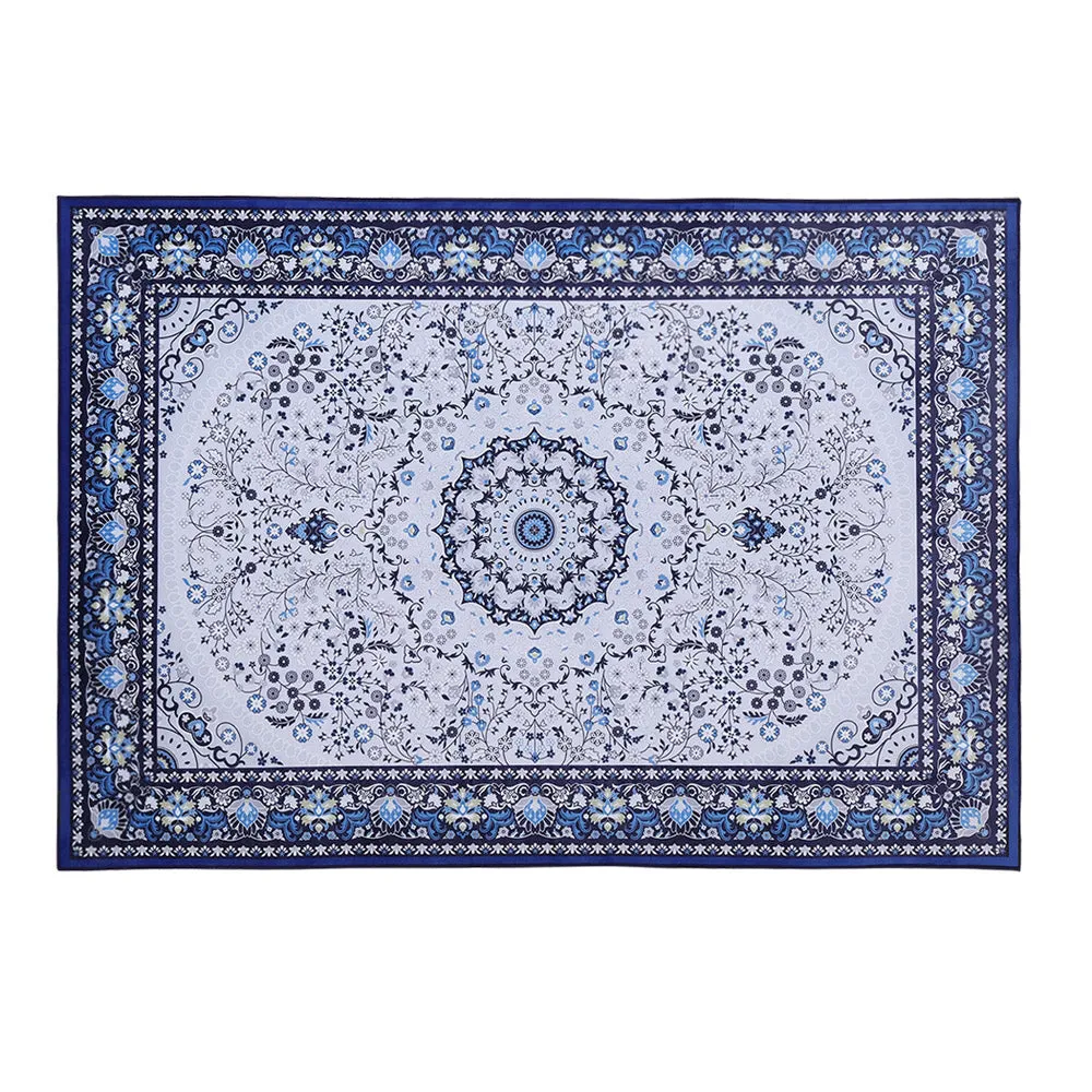 Short Pile Floor Rug 160x230cm Gaspar Blue