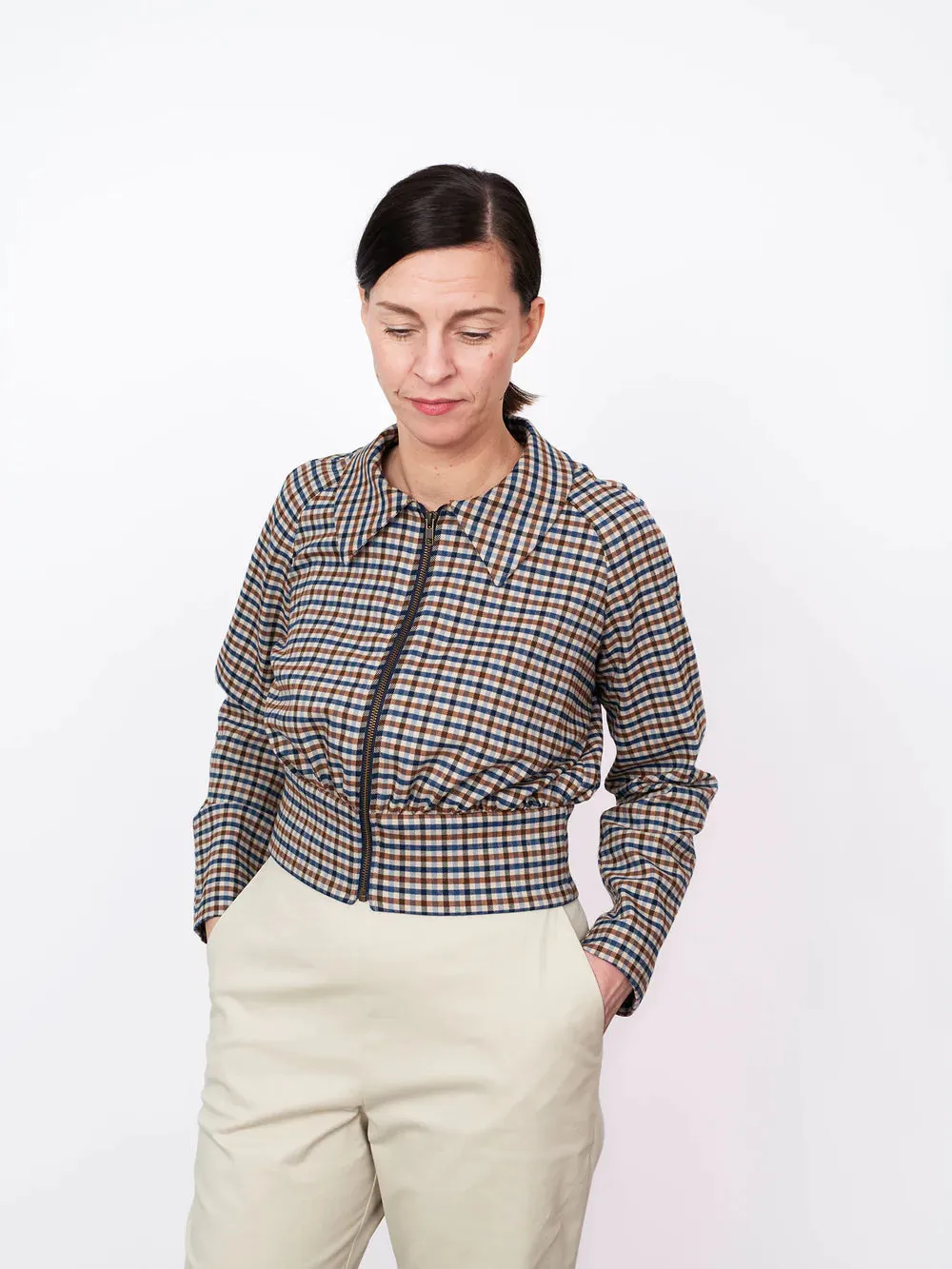 THE ASSEMBLY LINE • Cropped Jacket Sewing Pattern (XS - L)