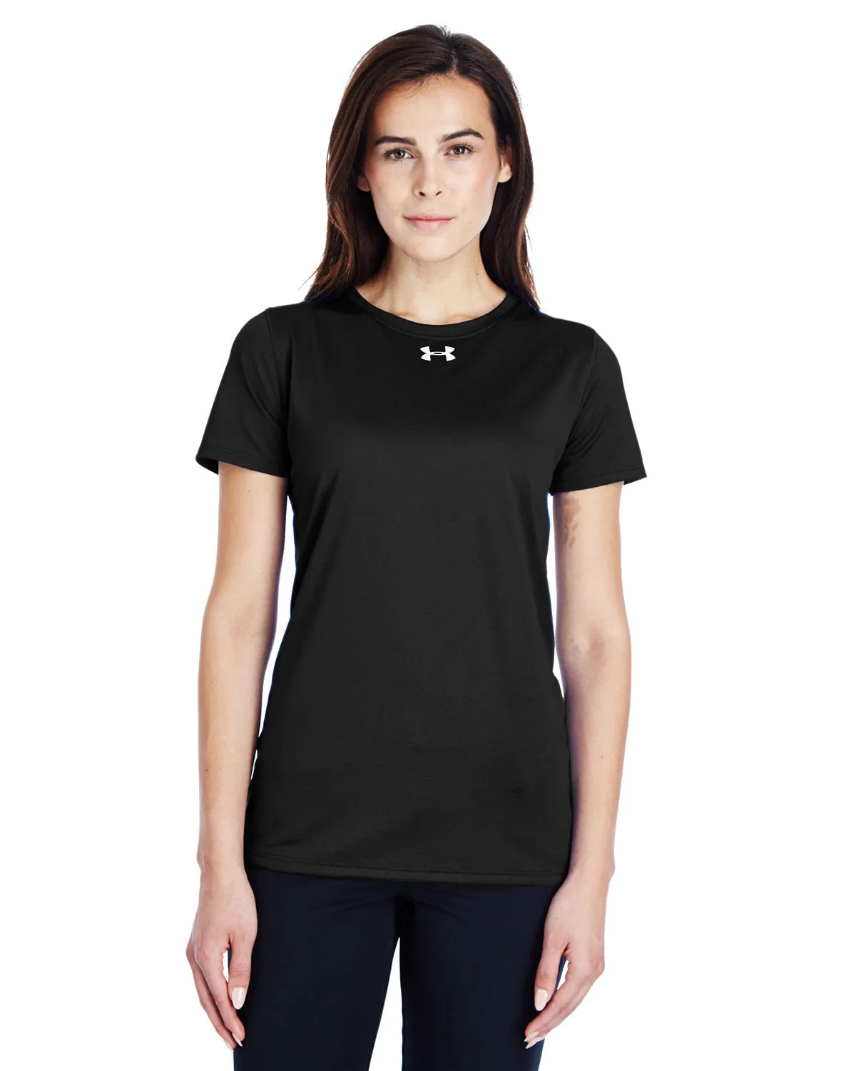 Under Armour Ladies Locker Customized T-Shirts, Black