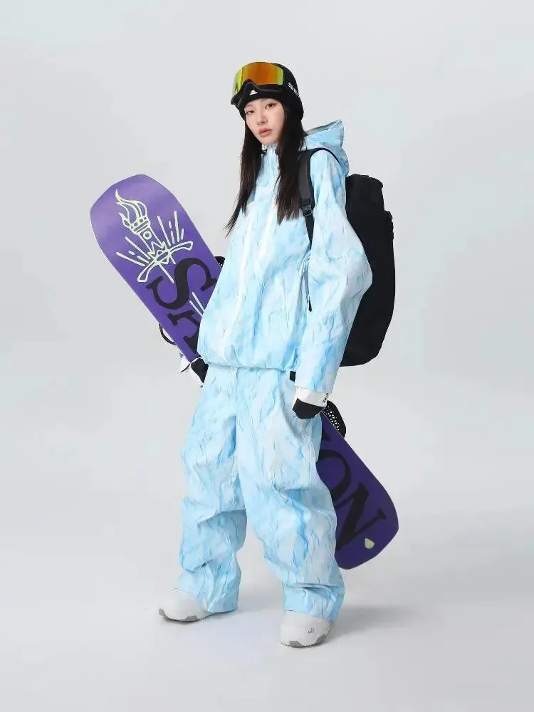 Unisex Denim Drift Baggy Snowboarding Suits