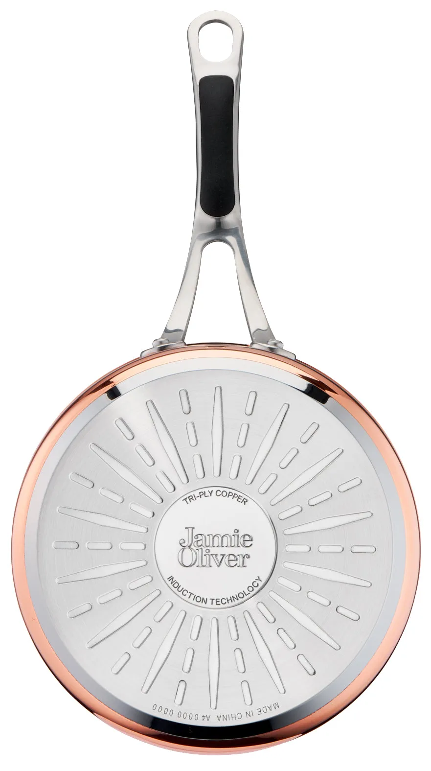 User manual and frequently asked questions Jamie Oliver by Tefal Premium Triply Copper Induction Saucepan 20cm   Lid